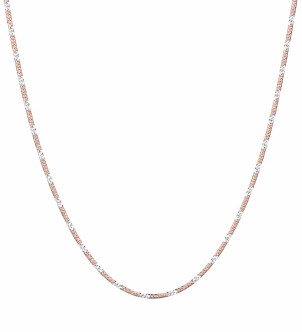 Цепочка снейк rose — серебро 925, розовая позолота