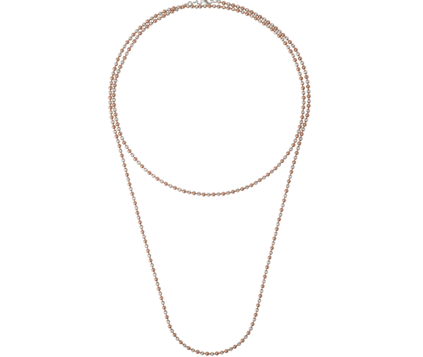 Ланцюжок Tiffany — срібло 925, рожева позолота