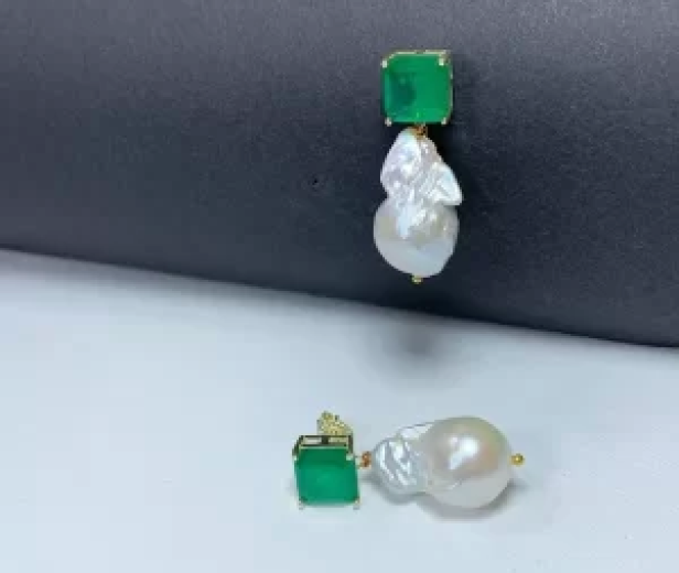 Сережки Перлина барокова pu515211128Bp90 Сережки Перлина барокова pu515211128Bp90