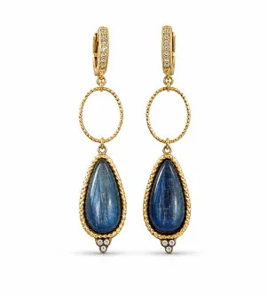 Сережки Water Sapphire з кіанітом 12610