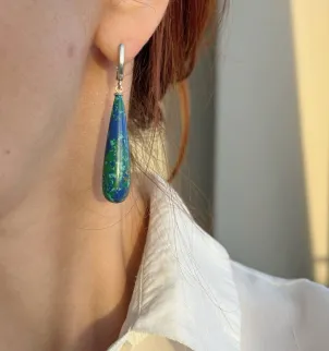 Сережки Азурит er310380051Gs57