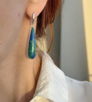 Сережки Азурит er310380051Gs57