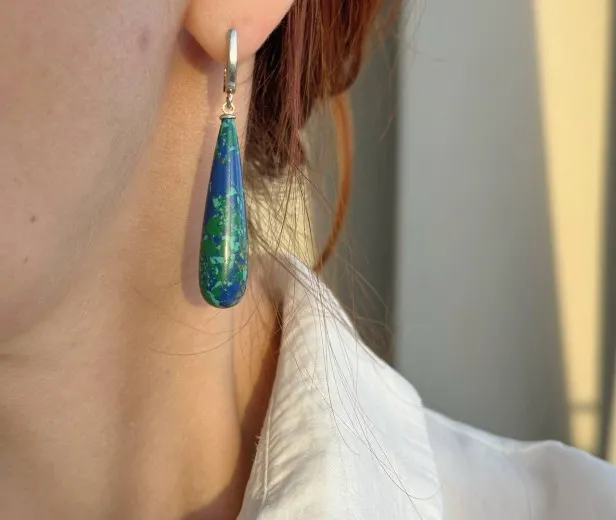 Сережки Азурит er310380051Gs57